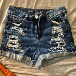 American eagle jean shorts